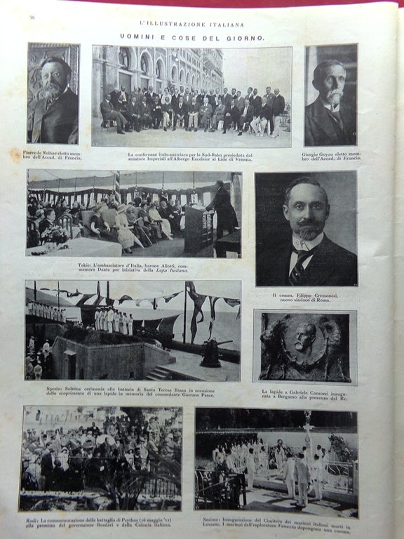 L'Illustrazione Italiana 9 Luglio 1922 Vesuvio Rathenau Shelley Orsenigo Istria | Immagine Gallery 7