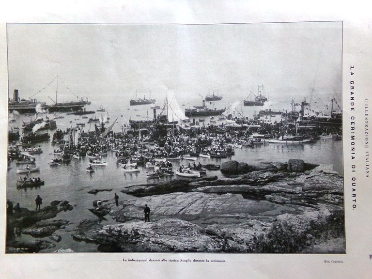 L'illustrazione Italiana 9 Maggio 1915 WW1 Monumento Mille a Quarto …