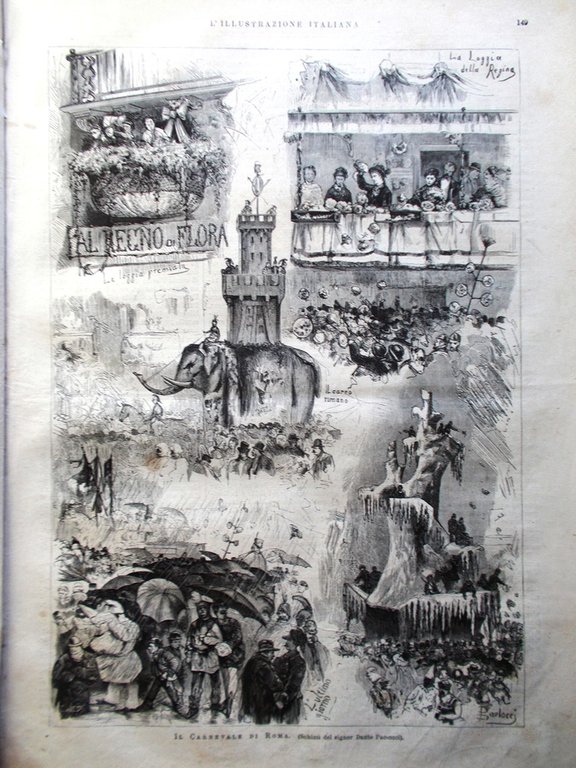 L'Illustrazione Italiana 9 Marzo 1879 Brescia Carnevale Roma Torino Duomo …