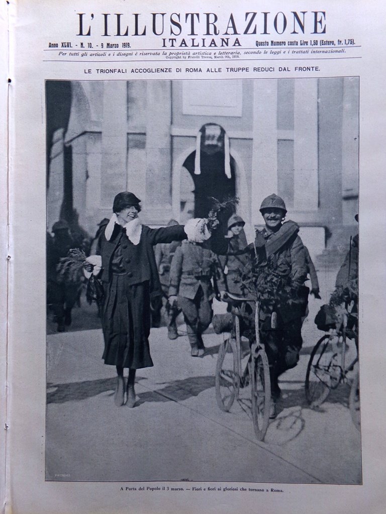 L'Illustrazione Italiana 9 Marzo 1919 Arcangelo Russia Bolzano Presburgo Weimar