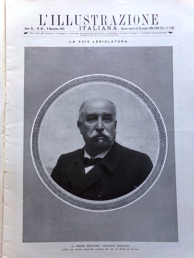L'Illustrazione Italiana 9 Novembre 1913 XXIV Legislatura Deputati Solari Wied