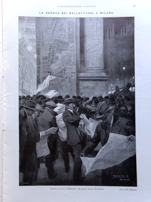 L'Illustrazione Italiana 9 Novembre 1913 XXIV Legislatura Deputati Solari Wied