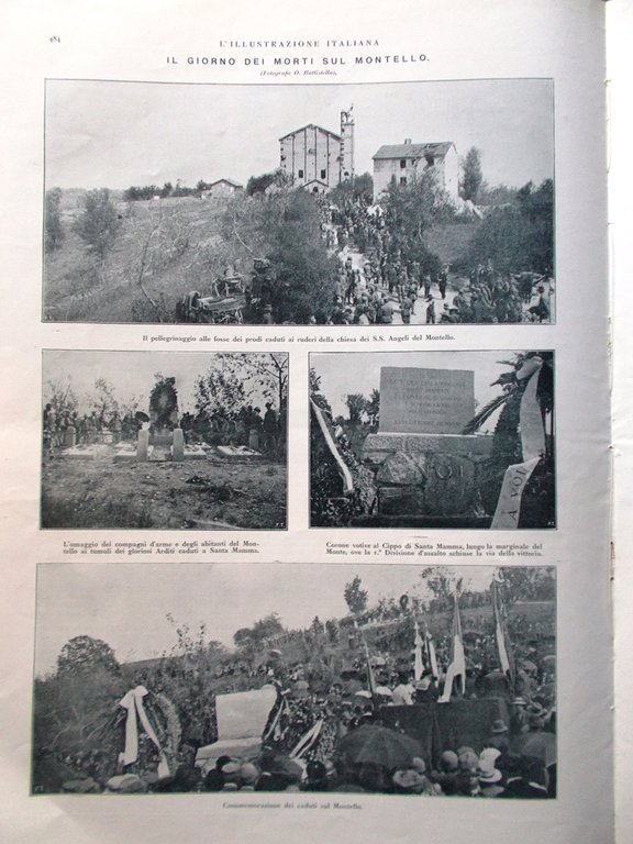 L'Illustrazione Italiana 9 Novembre 1919 Caviglia Montello Favorita Palermo Lupa
