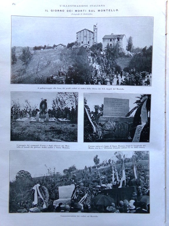 L'Illustrazione Italiana 9 Novembre 1919 Caviglia Montello Favorita Palermo Lupa