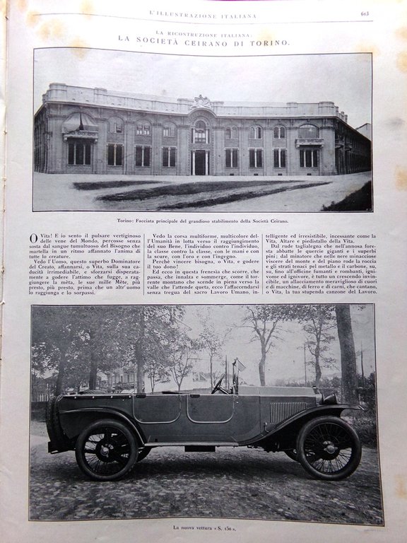 L'Illustrazione Italiana 9 Novembre 1924 Verna Vittoria Asiago Ceirano Zeppelin | Immagine Gallery 4