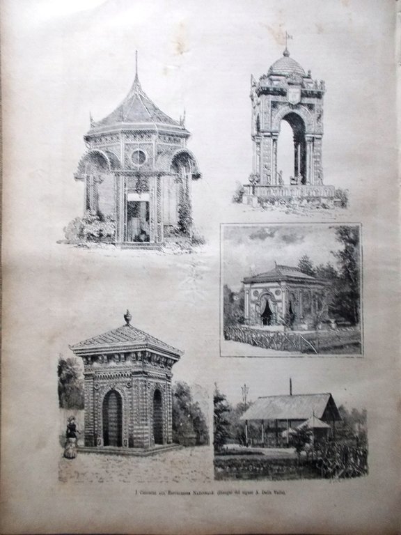 L'Illustrazione Italiana 9 Ottobre 1881 Gara Poligono Colfiorito Chioschi Cantù