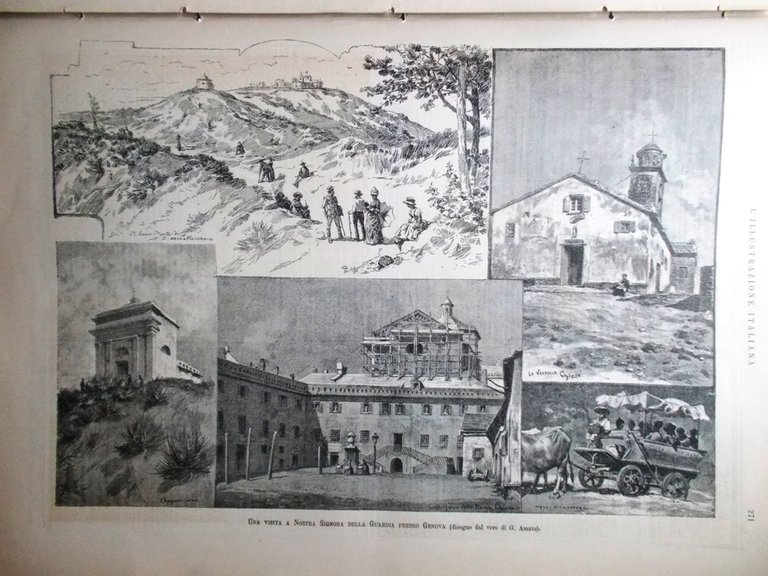 L'illustrazione Italiana 9 Ottobre 1887 Signora Guardia Siena Congresso Ferrovie