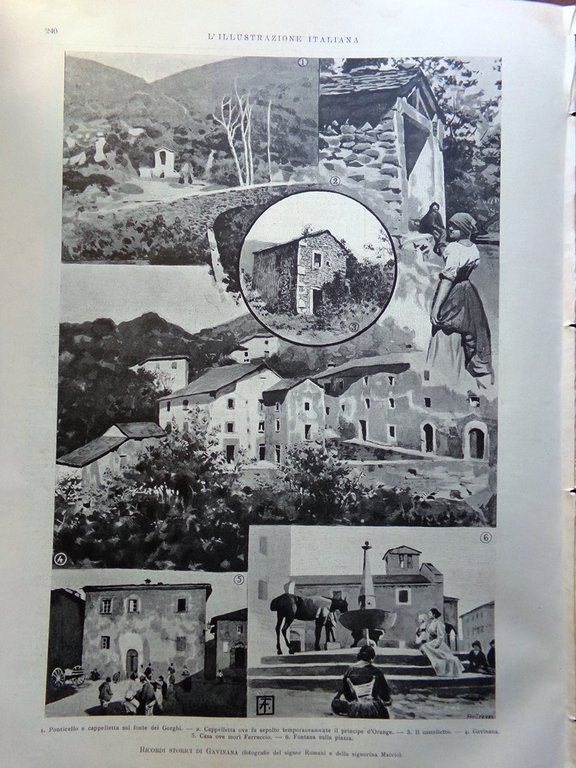 L'Illustrazione Italiana 9 Ottobre 1898 Gavinana Congresso di Medicina Picquart