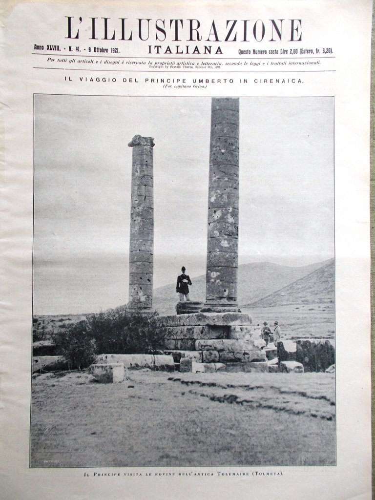 L'Illustrazione Italiana 9 Ottobre 1921 Vita Nazario Sauro Scala Milano …