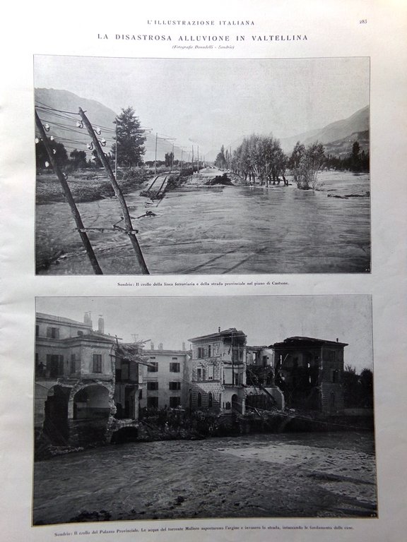 L'Illustrazione Italiana 9 Ottobre 1927 Italiani Argentina Camaldoli Valtellina