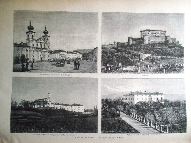 L'illustrazione Italiana 9 Settembre 1883 Gorizia Bellagio Savoia Brera Vineland