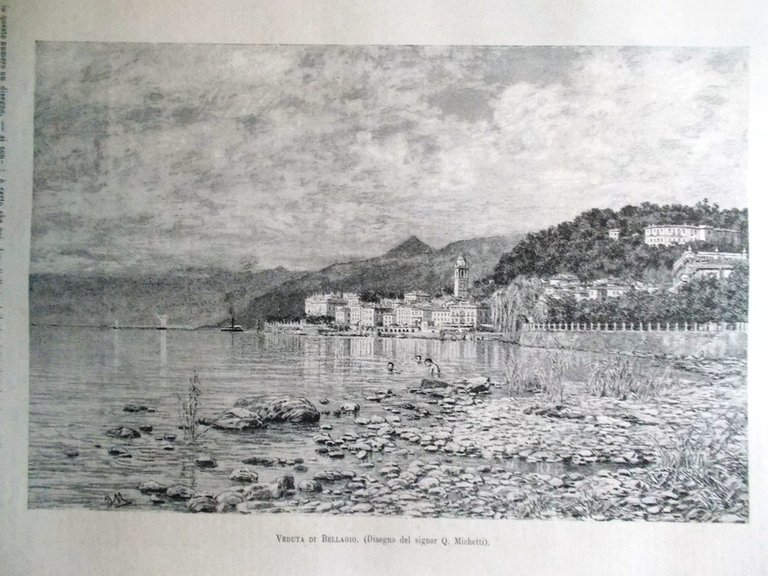 L'illustrazione Italiana 9 Settembre 1883 Gorizia Bellagio Savoia Brera Vineland