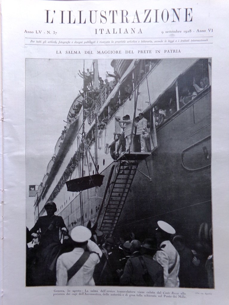 L'Illustrazione Italiana 9 Settembre 1928 Del Prete Tolstoj Ahmed Zogu …