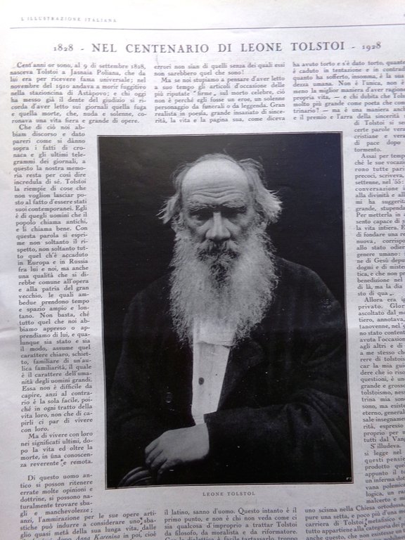 L'Illustrazione Italiana 9 Settembre 1928 Del Prete Tolstoj Ahmed Zogu …