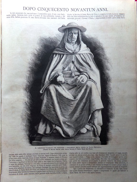 L'Illustrazione Italiana SPECIALE 1887 Firenze Santa Maria del Fiore Donatello | Immagine Gallery 3
