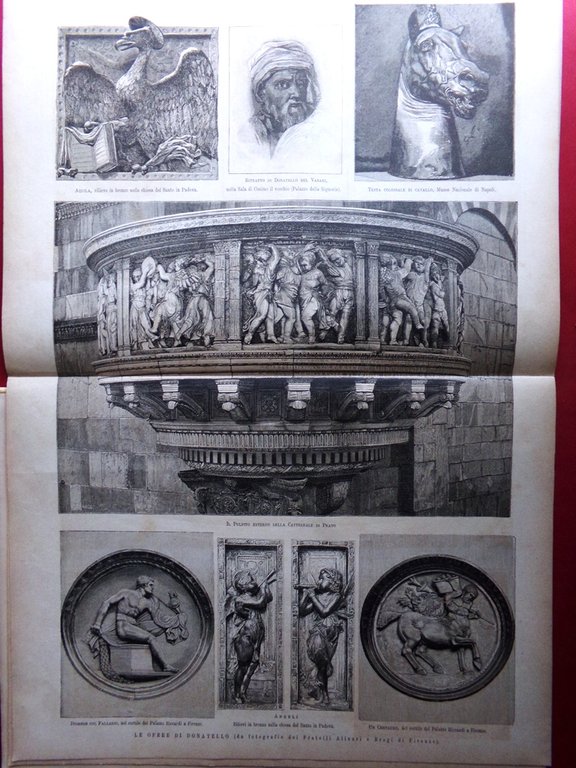L'Illustrazione Italiana SPECIALE 1887 Firenze Santa Maria del Fiore Donatello | Immagine Gallery 5