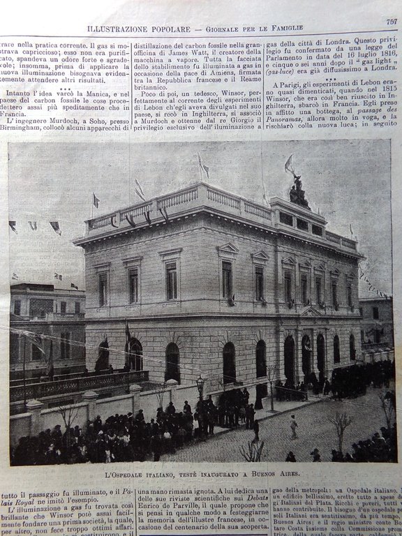 L'Illustrazione Popolare 1 Dicembre 1901 Venezuela Ospedale Buenos Aires Tolstoj