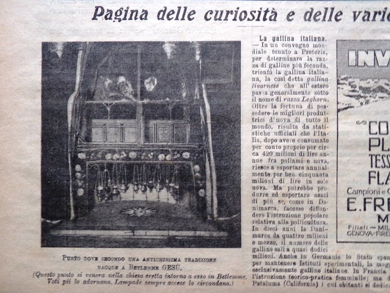 L'Illustrazione Popolare 1 Gennaio 1914 Prelati Goratti Galileo Principe Tripoli