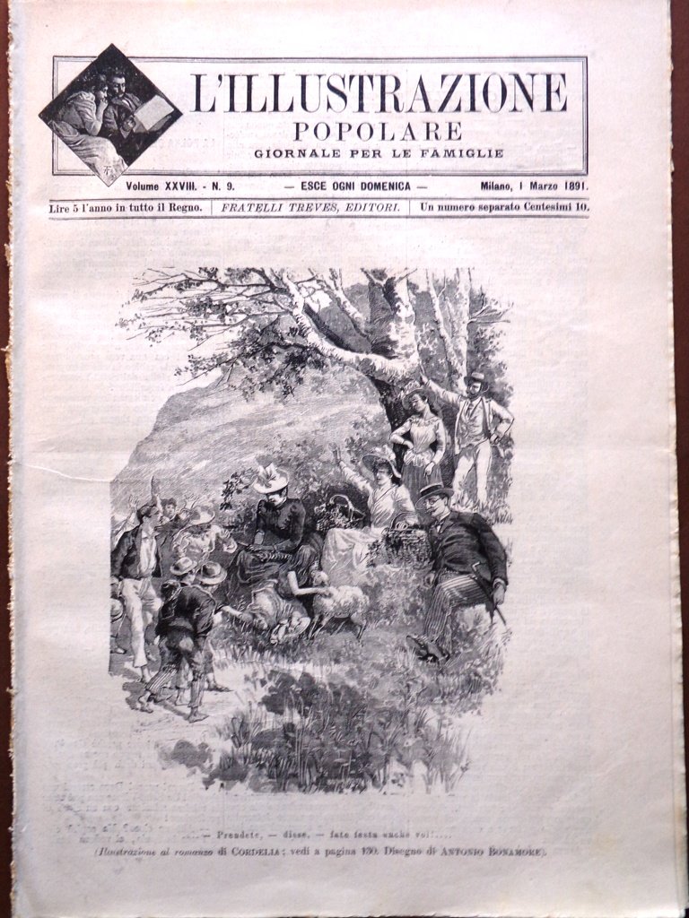 L'illustrazione Popolare 1 Marzo 1891 Ferdinando Acton Branca Ministri Luzzatti