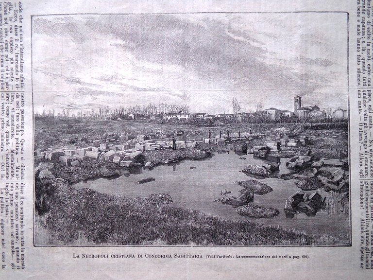 L'illustrazione Popolare 1 Novembre 1891 Carlo Wittemberg Commemorazione Morti