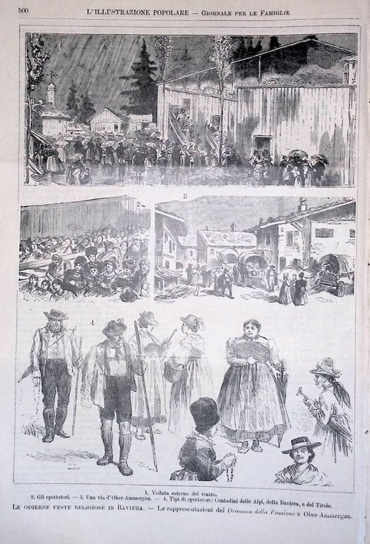 L'Illustrazione Popolare 10 Agosto 1890 Buenos Aires Feste in Baviera …