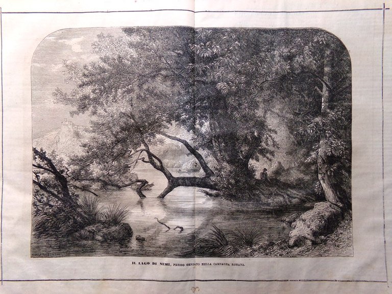 L'illustrazione Popolare 10 Aprile 1870 Battaglie Navali Lago di Nemi …