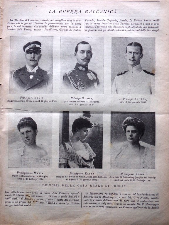 L'Illustrazione Popolare 10 Aprile 1913 Varo di Andrea Doria Livingstone …