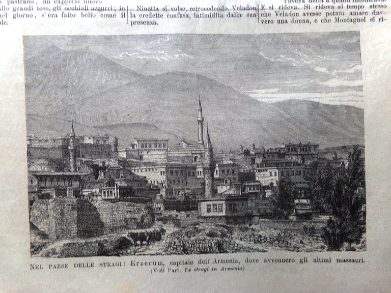 L'Illustrazione Popolare 10 Febbraio 1895 Strage Armenia Ministri Galanti Ouida