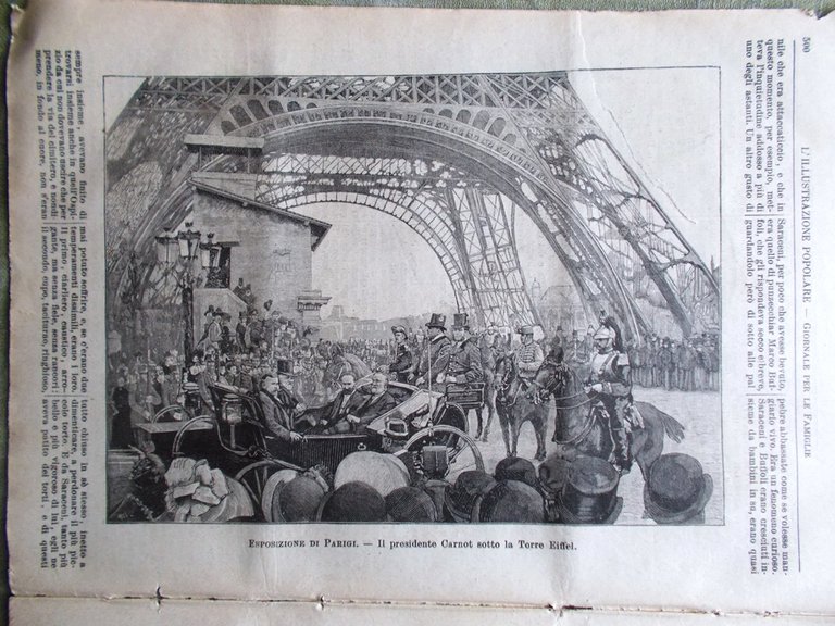 L'illustrazione Popolare 11 Agosto 1889 Monumenti Valle d'Aosta Montagne Parigi