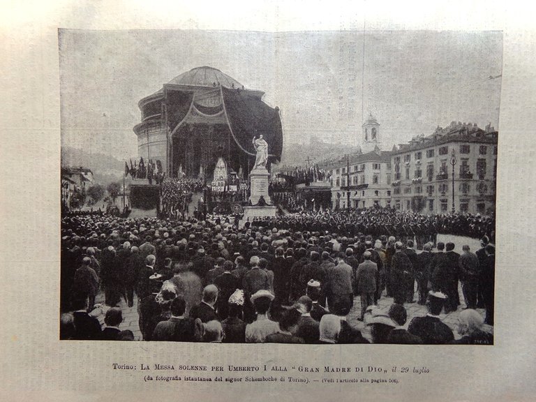 L'Illustrazione Popolare 11 Agosto 1901 Crispi Castelli Monferrato Winckelmann