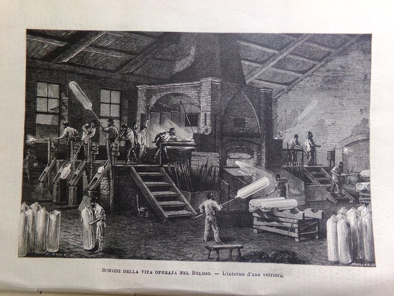 L'illustrazione Popolare 11 Aprile 1886 Vita Operaia Belgio Miniera Varo …