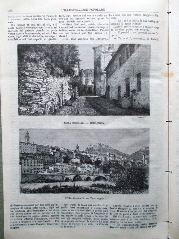 L'illustrazione Popolare 11 Dicembre 1881 Bordighera Ventimiglia Guiteau Cattaro