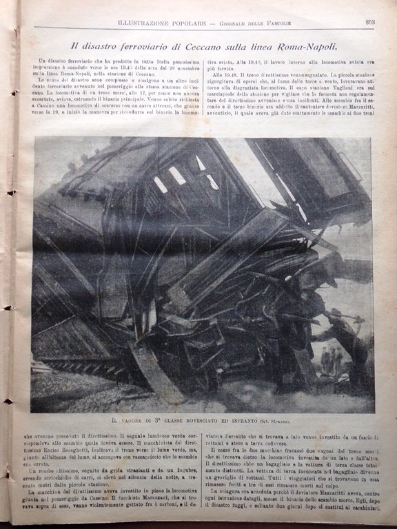 L'Illustrazione Popolare 11 Dicembre 1913 Dickens New York Duse Duncan …