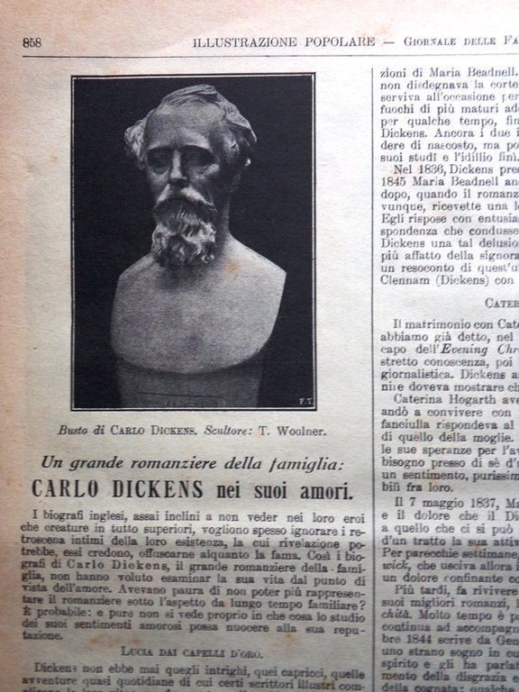 L'Illustrazione Popolare 11 Dicembre 1913 Dickens New York Duse Duncan …