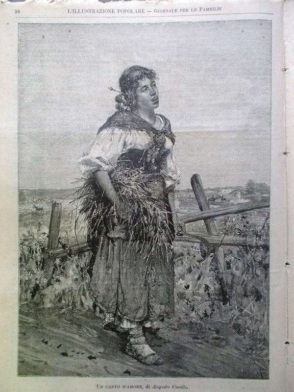 L'illustrazione Popolare 11 Gennaio 1891 Octave Feuillet Pantaleoni Duomo Milano