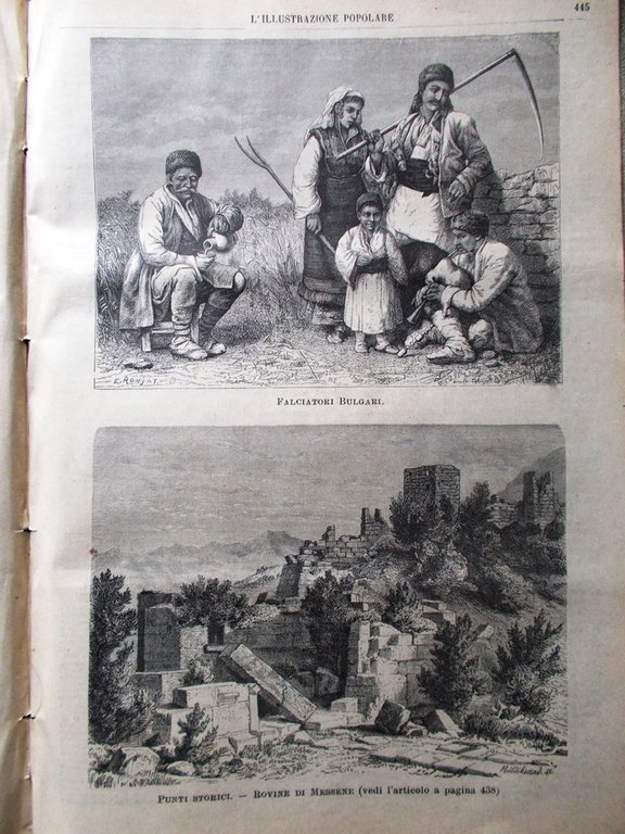 L'illustrazione Popolare 11 Luglio 1886 Italia Donati Ostiacchi Stuarda Rizzio