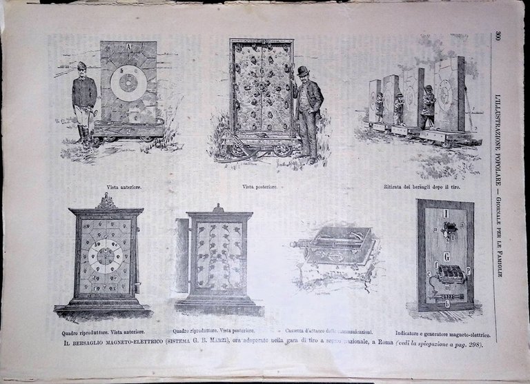 L'Illustrazione Popolare 11 Maggio 1890 Carnot Corse Bersaglio Tiro a …