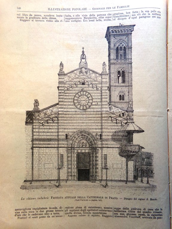 L'Illustrazione Popolare 11 Marzo 1894 Calcutta Cattedrale Prato Rio de …