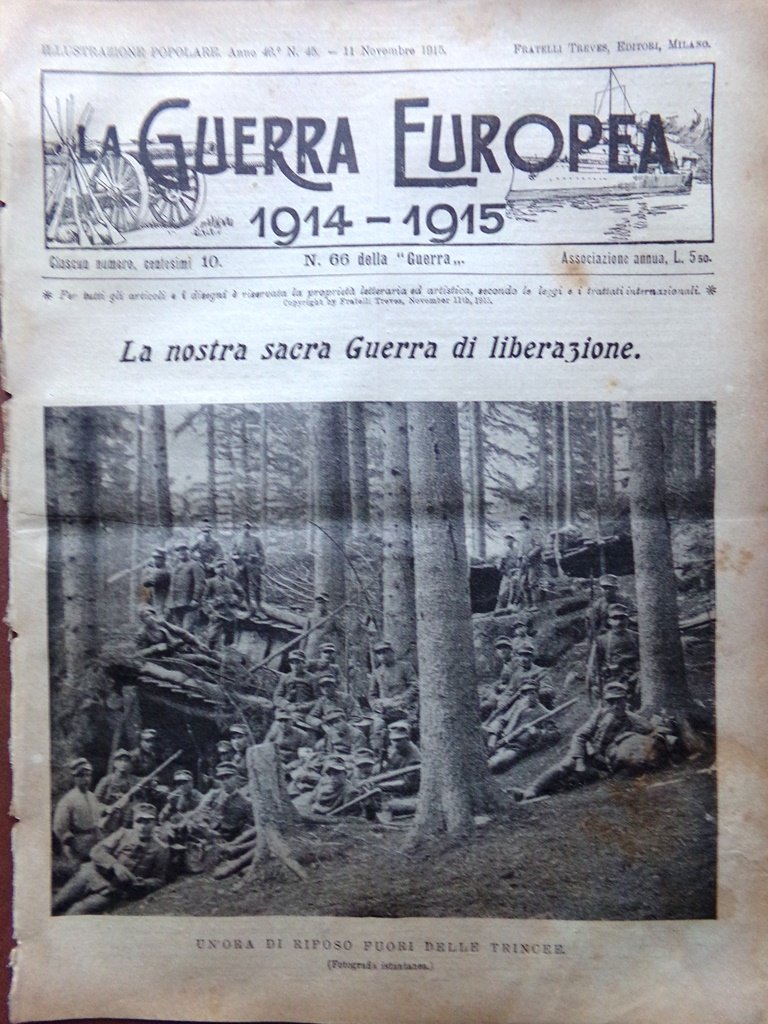 L'Illustrazione Popolare 11 Novembre 1915 WW1 Scalzi Venezia Caduti Patria …