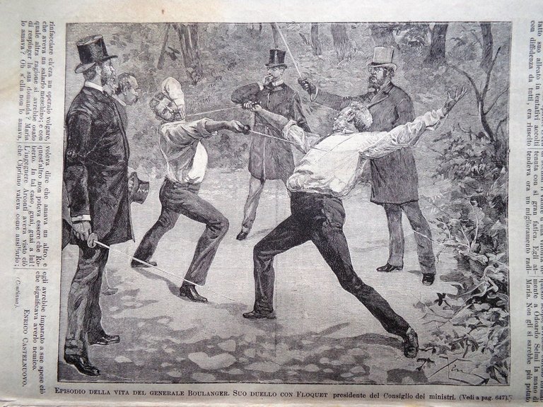 L'illustrazione Popolare 11 Ottobre 1891 Boulanger Fouquet Balmaceda Montserrat