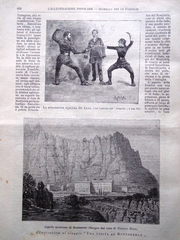 L'illustrazione Popolare 11 Ottobre 1891 Boulanger Fouquet Balmaceda Montserrat