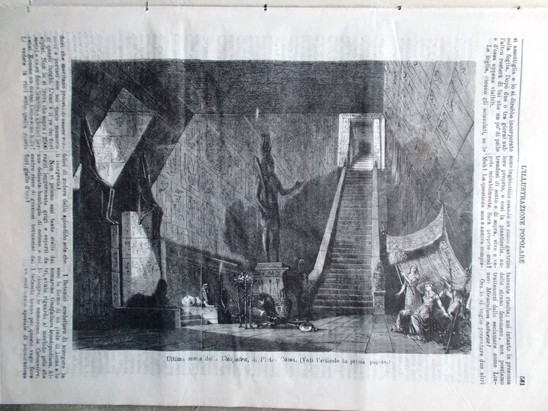 L'illustrazione Popolare 11 Settembre 1881 Pietro Cossa Tunisi Animali a …