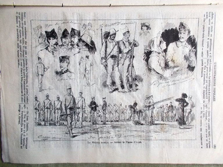 L'illustrazione Popolare 11 Settembre 1881 Pietro Cossa Tunisi Animali a …