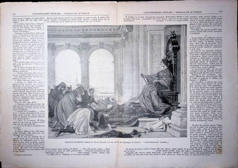 L'Illustrazione Popolare 11 Settembre 1892 Lanterna Genova Podestà Sindaco Feste