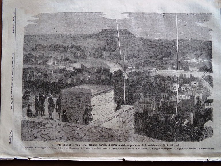 L'illustrazione Popolare 12 Febbraio 1871 Bancel Repubblica San Marino Valeriano