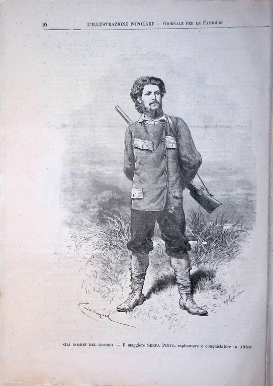 L'Illustrazione Popolare 12 Gennaio 1890 Serpa Pinto Spostamento Tevere Browning