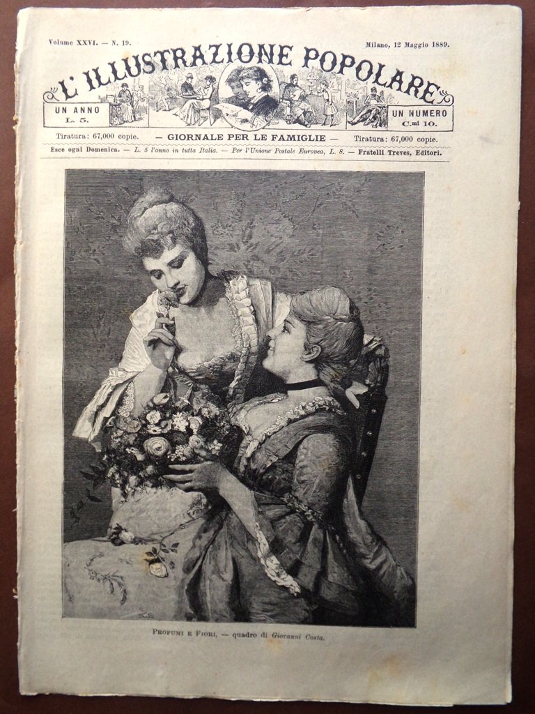 L'illustrazione Popolare 12 Maggio 1889 Esposizione Parigi Thiennes Eiffel Bruno