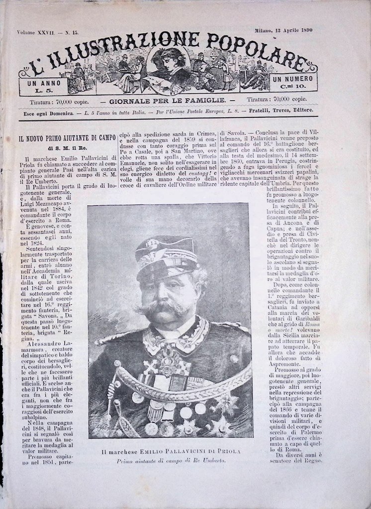 L'Illustrazione Popolare 13 Aprile 1890 Axum Leone XIII Fuji Pallavicini …