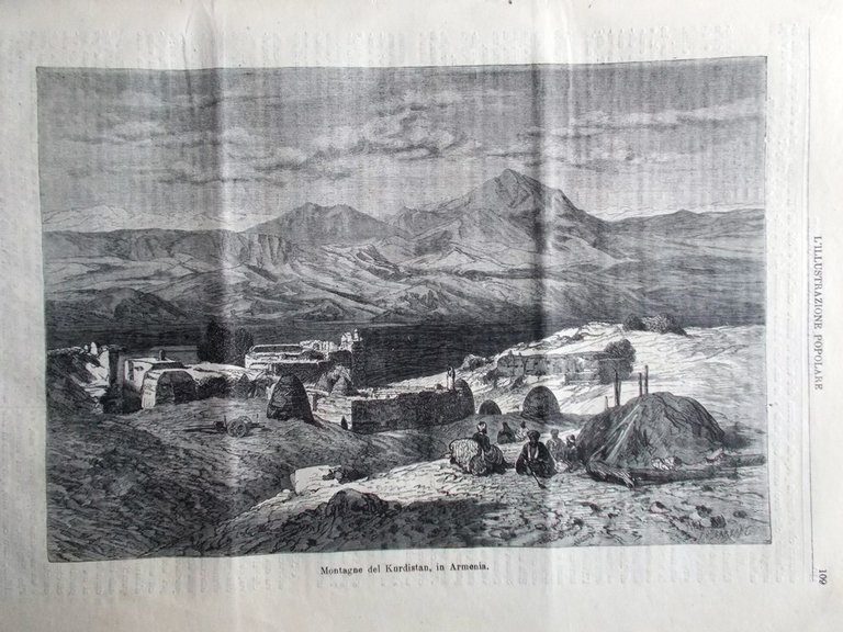 L'illustrazione Popolare 13 Febbraio 1881 Bellavitis Kurdistan Mount-Herman Neri