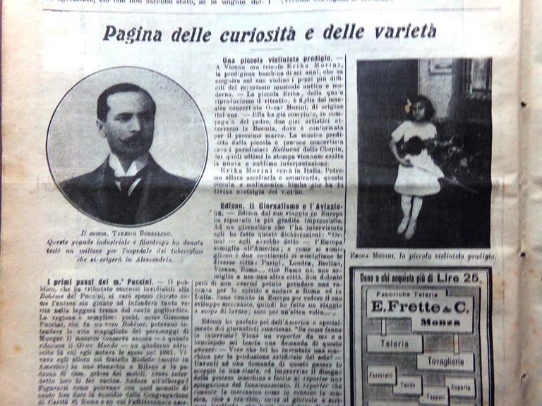 L'Illustrazione Popolare 13 Febbraio 1913 Morini Bielovucic Alpi Guerra Balcani